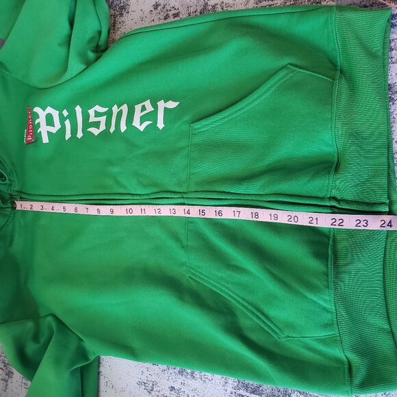Pretty Sweet Green Pilsner Beer Zip Up Hoody - Picture 2 of 13